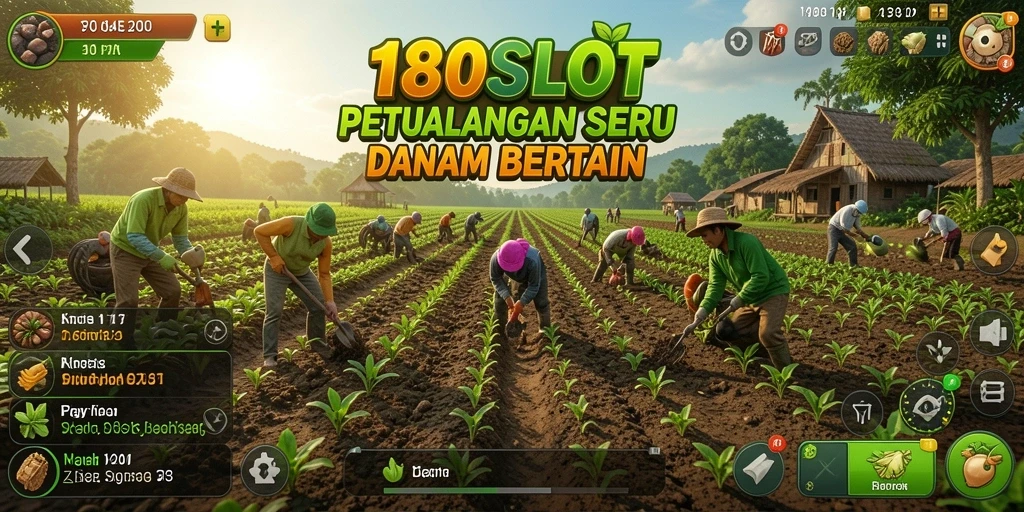 Gameplay seru di 180SLOT dengan aktivitas bertani.