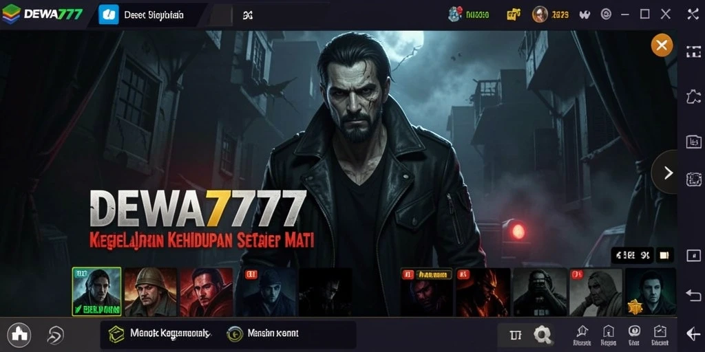 Gameplay DEWA777 dengan suasana mencekam dan tantangan menakutkan.