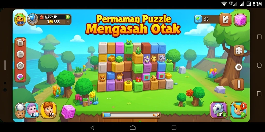 Tampilan gameplay dari HARAPJP yang menyenangkan dan interaktif.