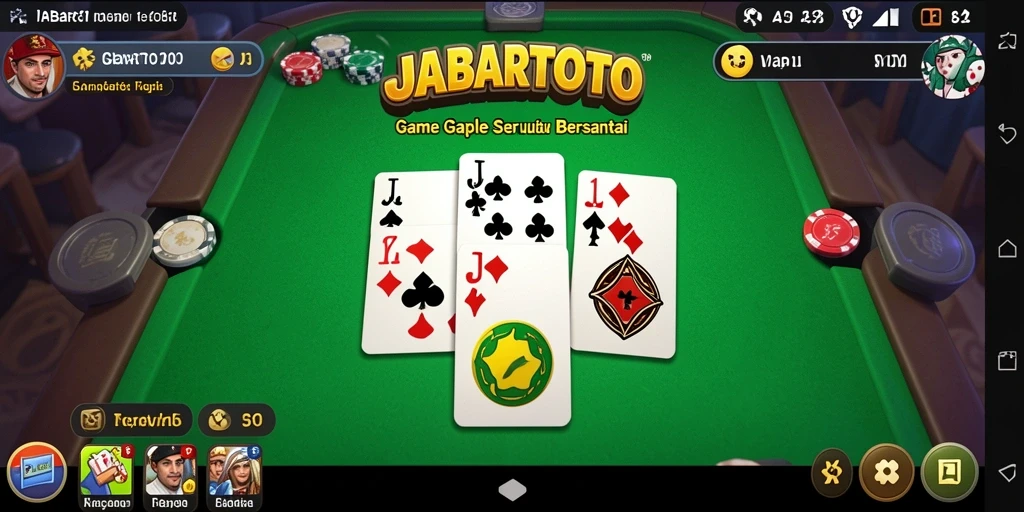 Tampilan seru gameplay Gaple di JABARTOTO.
