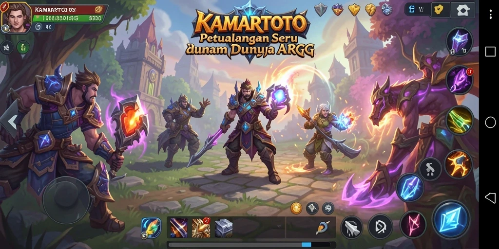 Screenshot KAMARTOTO menunjukkan aksi seru dalam gameplay ARPG.