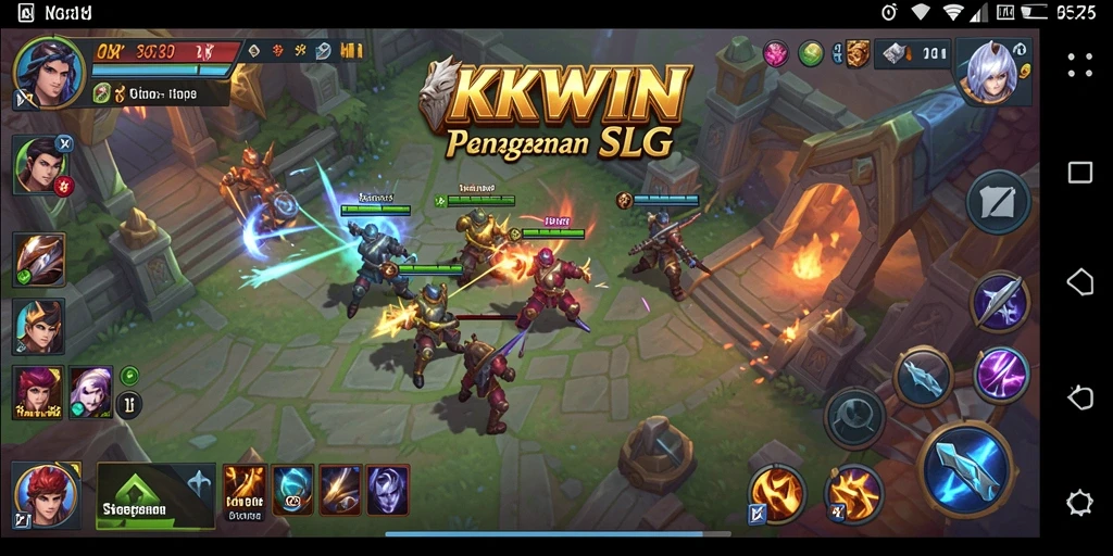 Screenshot menampilkan pertempuran strategis dalam KKWIN.