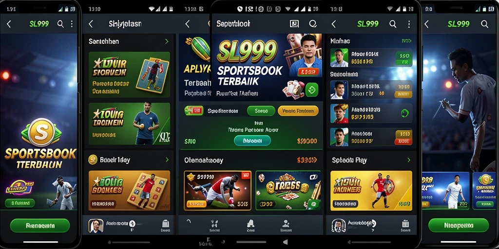 Tampilan screenshot gameplay SL999 saat aktif taruhan olahraga.