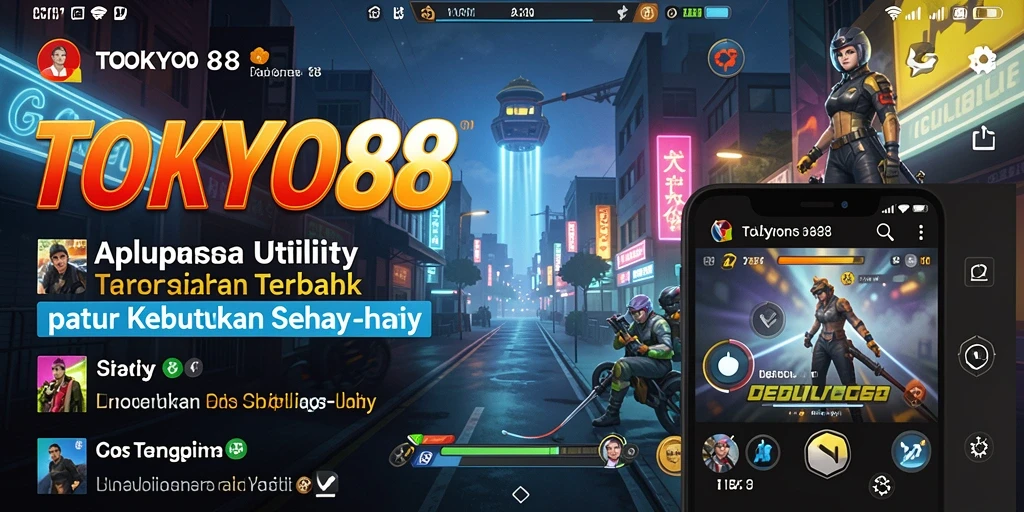 Tampilan utama TOKYO88 dengan fitur-fitur Utility yang canggih.