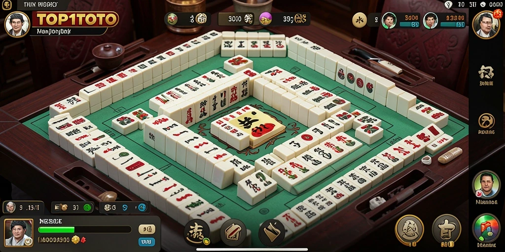 Tampilan gameplay menarik dari game Mahjong TOP1TOTO.